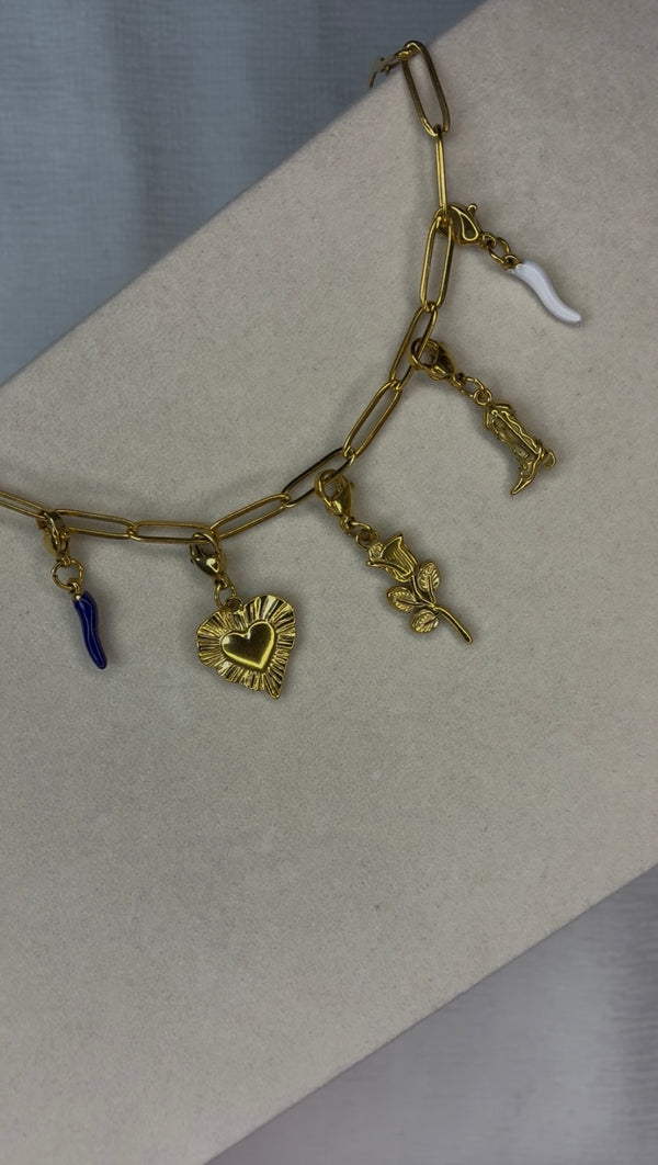 Collier à charm's interchangeable